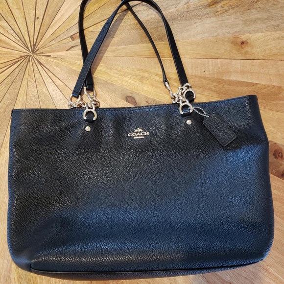 Coach Handbags - Coach Black Sophia Tote Purse